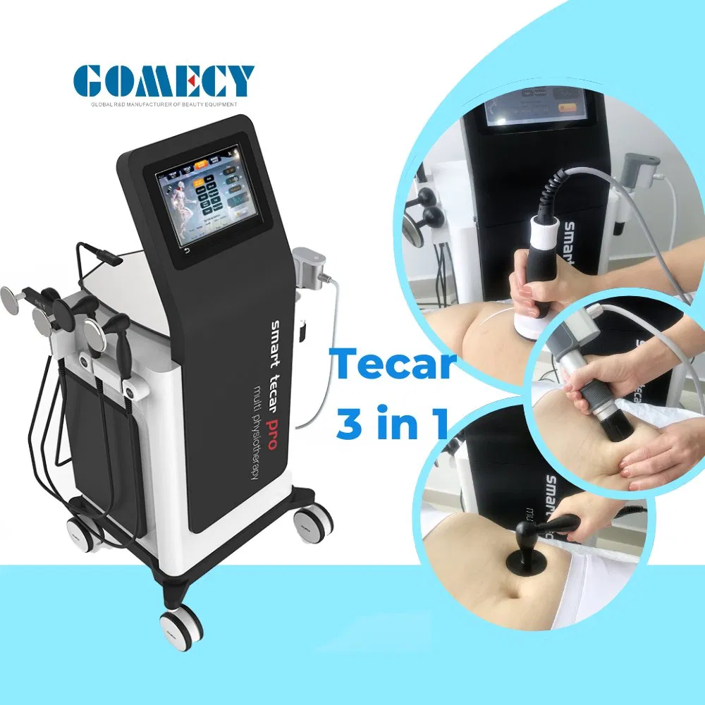Portable 448kHz RF Tecar Therapy Ret Cet Diathermy Tera Hertz Frequency Device Tecartherapy Physical Portable Tensamax