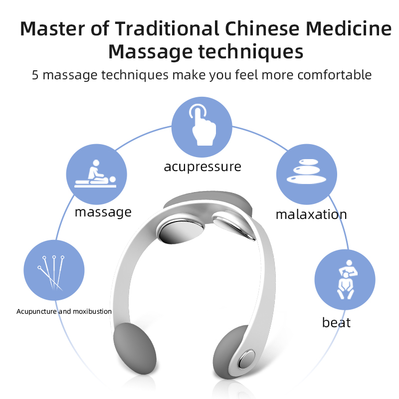 Wholesale Portable Electric Cervical Vertebra Neck Massager with Heat Therapy OEM Bulk Supply Masajeador