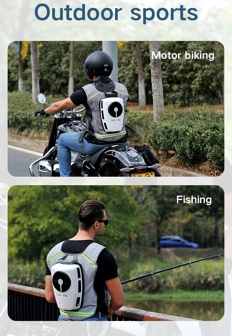 New Tech Adjusted Temp Cooling Vest for Moving Workers Heat Solution