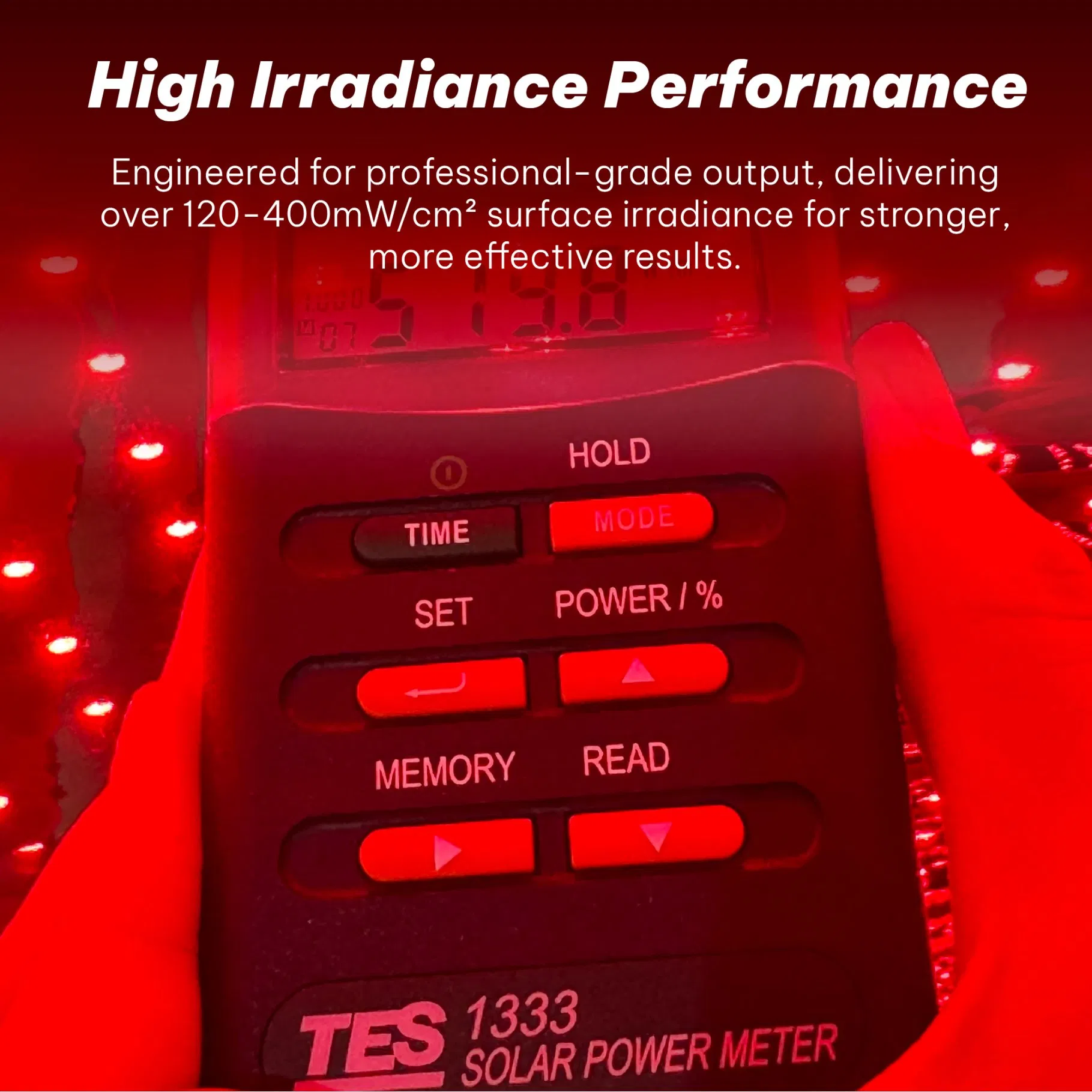 1248LEDs Red Light Pad - 220W Sleeping Bag Solution, 660nm 850nm