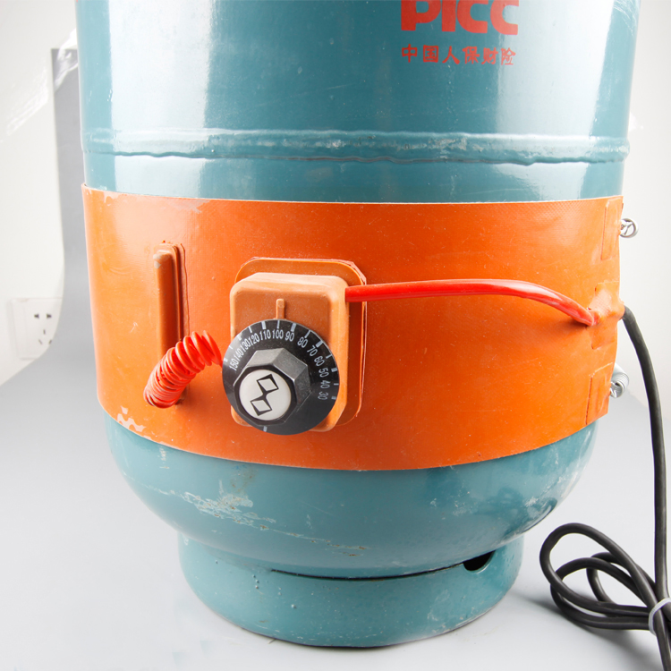 5kg 10kg 15kg 220V Flexible Silicone Rubber Electric Gas Cylinder Heater Belt