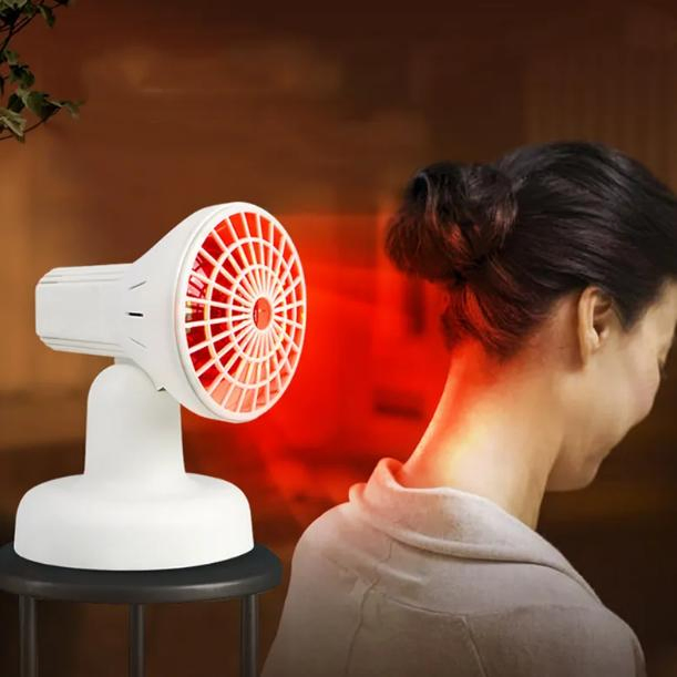 Portable Infrared Heat Lamp Therapy Near Infrared Red Light Therapy Lamp for Body Neck Shoulder Joints Back Pain Relief