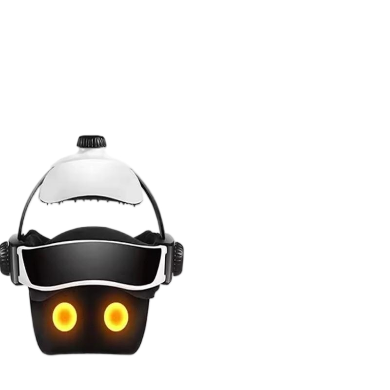 Portable Heat Compression Soothing Head Massage Helmet for Stress Relief