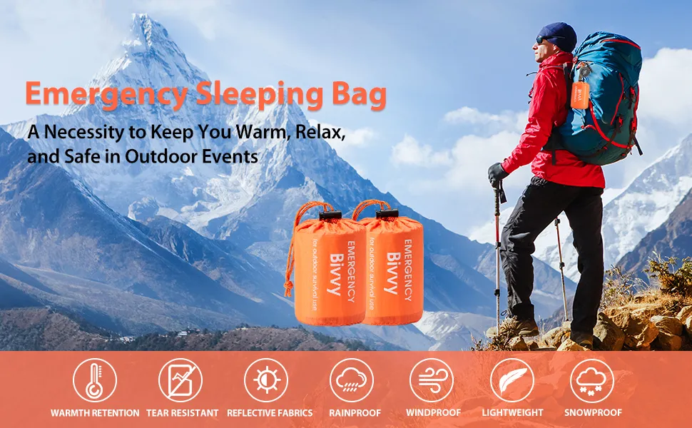 Emergency Sleeping Bag Banner