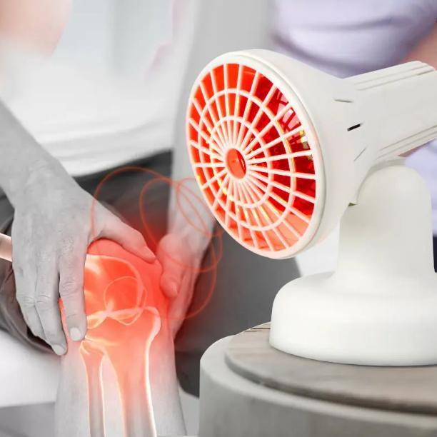 Portable Infrared Heat Lamp Therapy Near Infrared Red Light Therapy Lamp for Body Neck Shoulder Joints Back Pain Relief