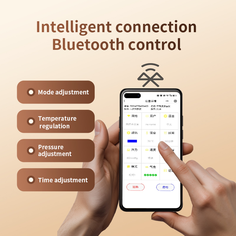 Hot Air Compression Massager for Legs Infrared Heat &amp; Air Pressure Therapy Portable Electric Massage Wraps for Deep Relaxation &amp; Improved Circulation