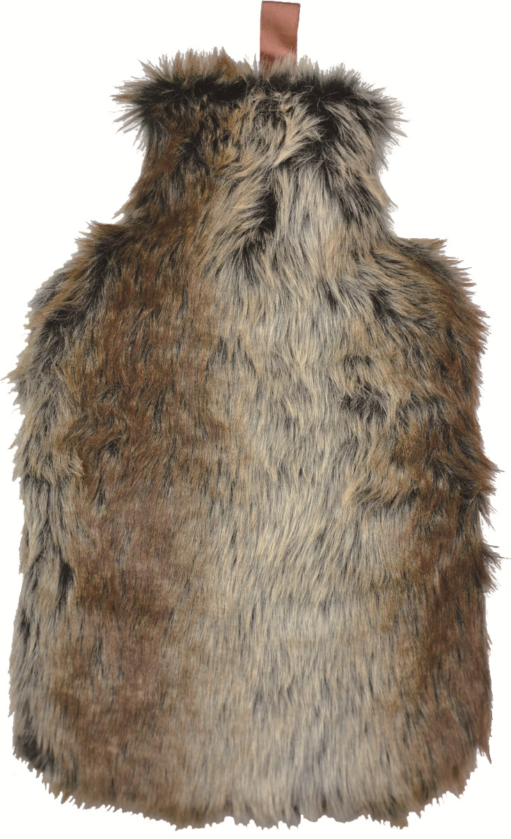 2L 1L Hot Water Bottle Multi Colour Fleece Cover Rubber Therapy Recovery Body Warming