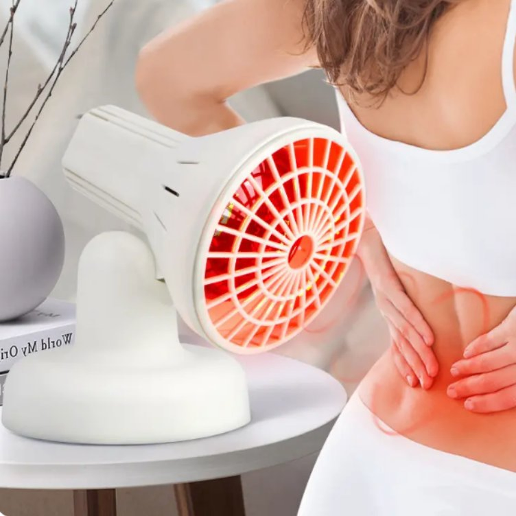 Portable Infrared Heat Lamp Therapy Near Infrared Red Light Therapy Lamp for Body Neck Shoulder Joints Back Pain Relief