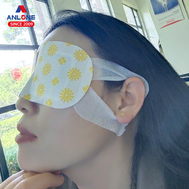 Disposable Steam Eye Mask Patch Self-Heating Eye Mask Heat Pack Pad for Eye Fatigue Relief