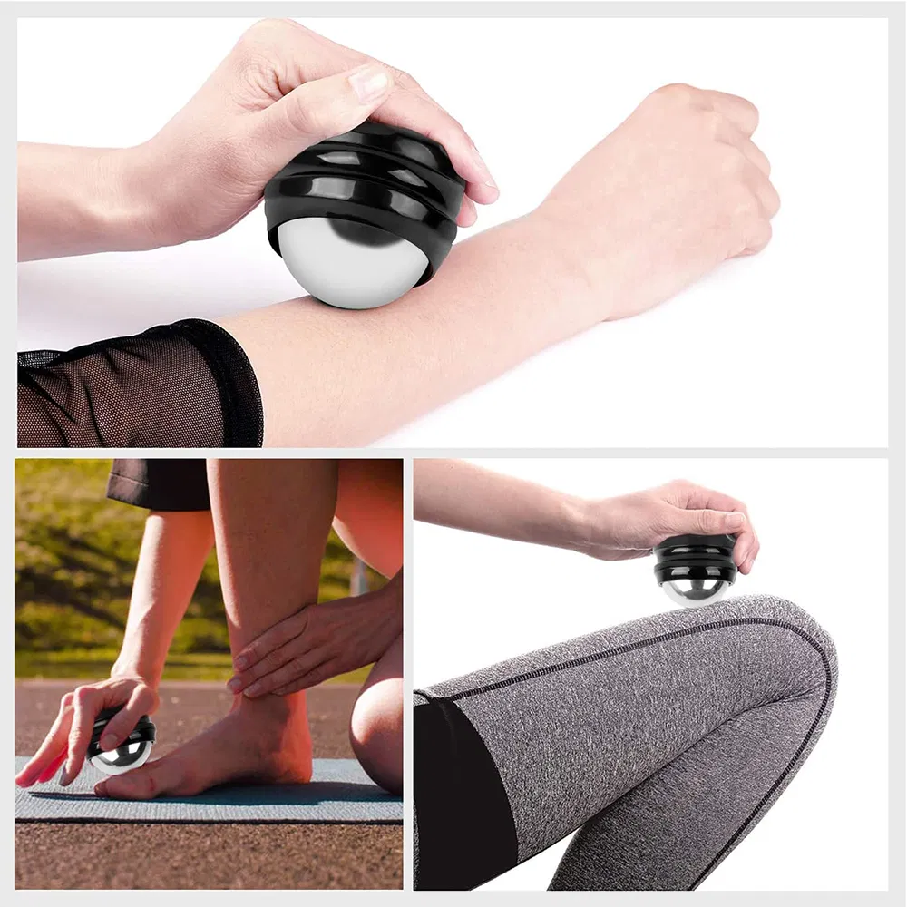Cold Massage Roller Ball, Manual Massage Ball Roller for Ice and Heat Therapy, Deep Tissue Massage Ball for Sore Muscles, Joint Pain, Muscle Recovery