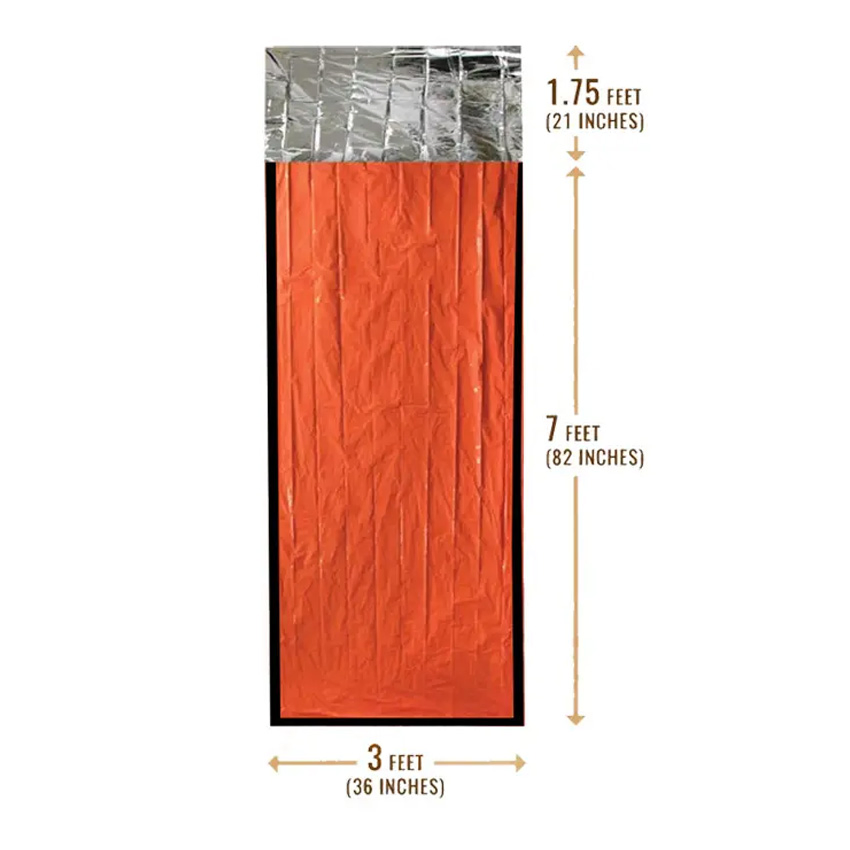 Reflective Emergency Sleeping Bag for Camping, Hiking, and Outdoor Survival
