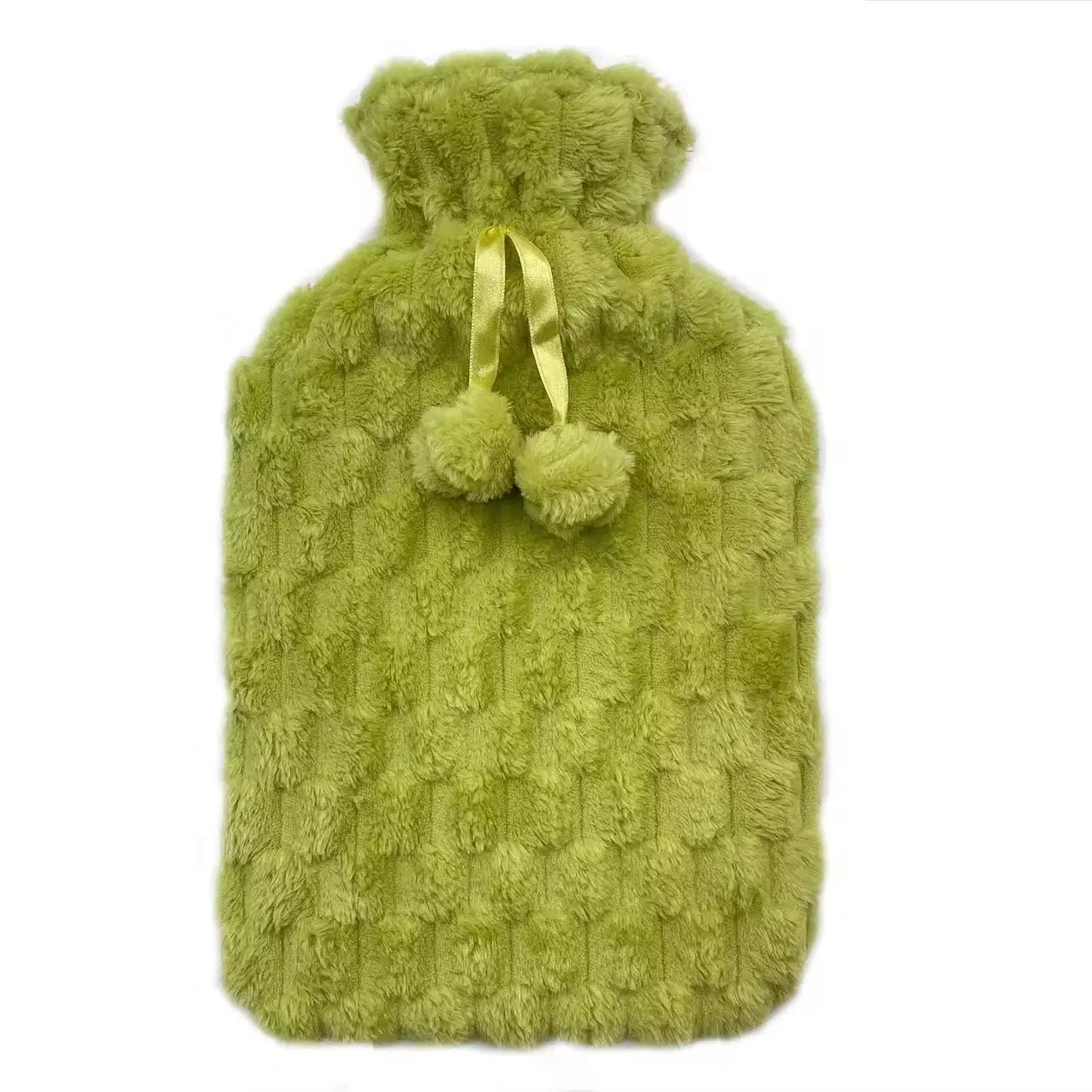 Hot Water Bottle with Knitted Cover, 2L Hot Water Bag for Hot and Cold Compress, Hand Feet Warmer, Ideal for Menstrual Cramps
