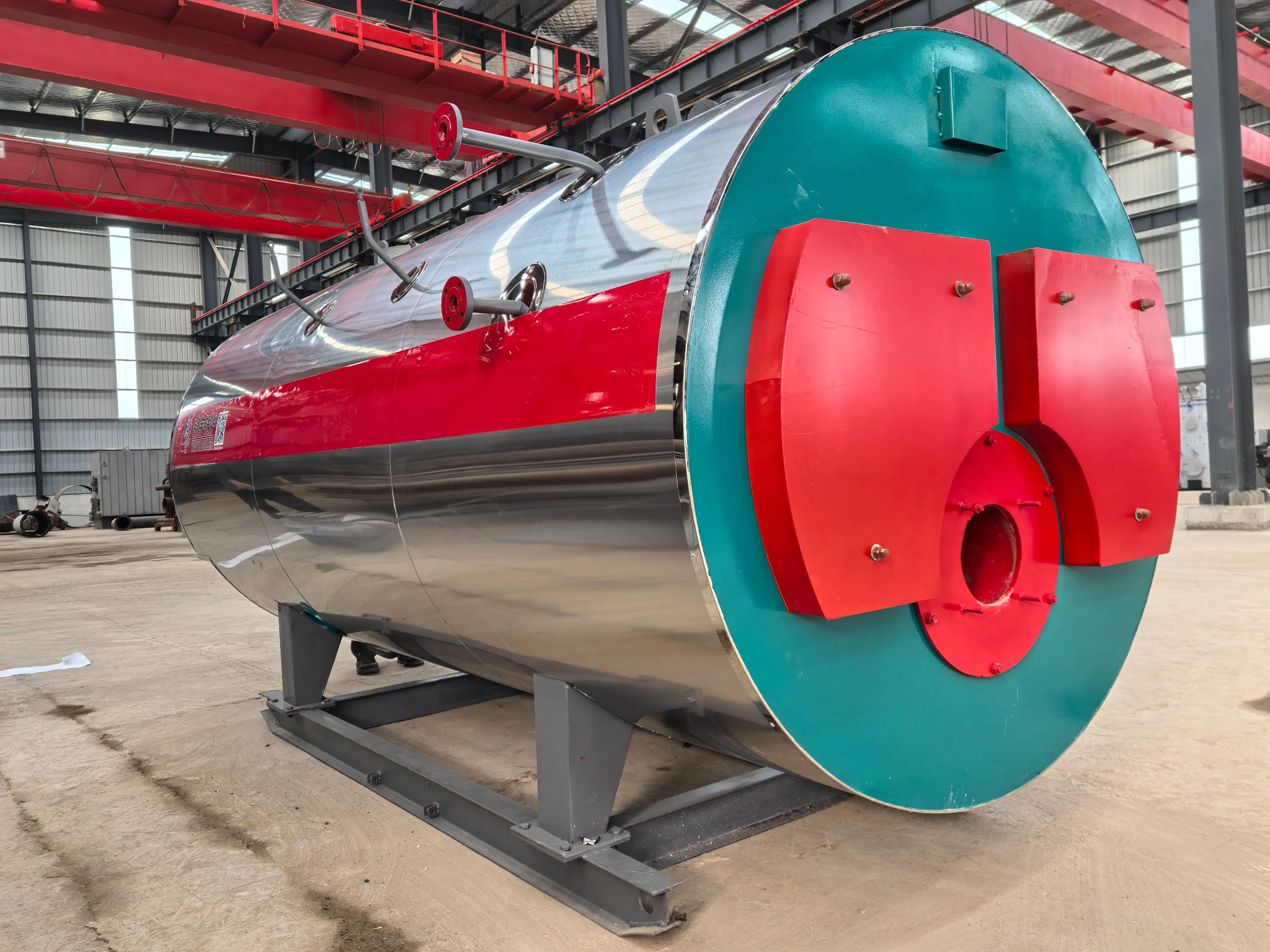 Full Automatic 500kg to 2000kg/Hr Fire Tube Steam Boiler (LPG, CNG, Diesel, Waste Oil &amp; Biomass) for Industrial Heating, Food Processing &amp; Factories