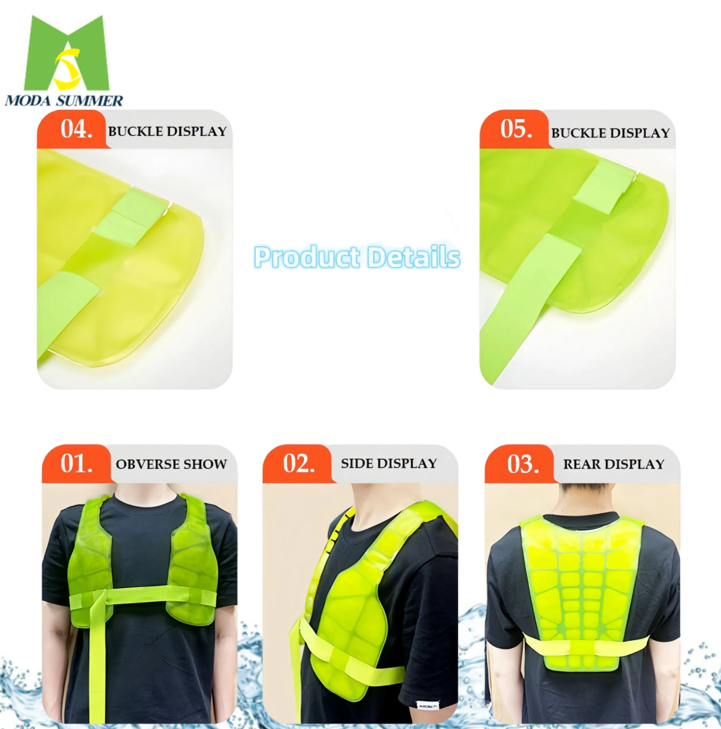 Customized Men's Outdoor PCM Air Conditioned Cold Vest Ultimate Cooling Solution