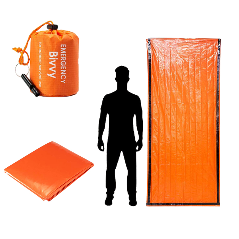 Thermal Survival Gear Reflective Mylar Emergency Sleeping Bag