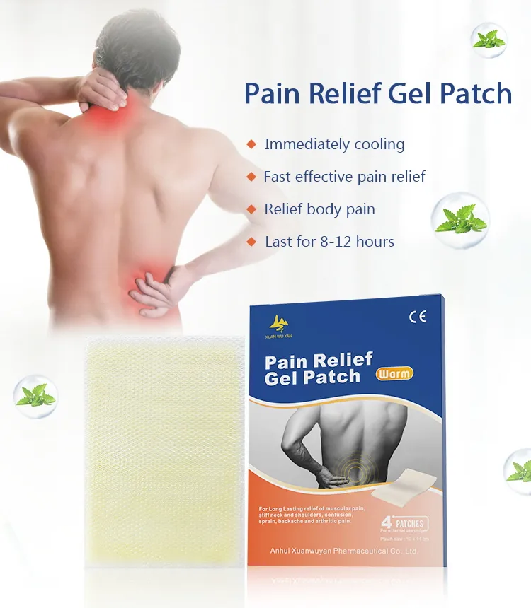 Pain Relief Gel Patch Front View