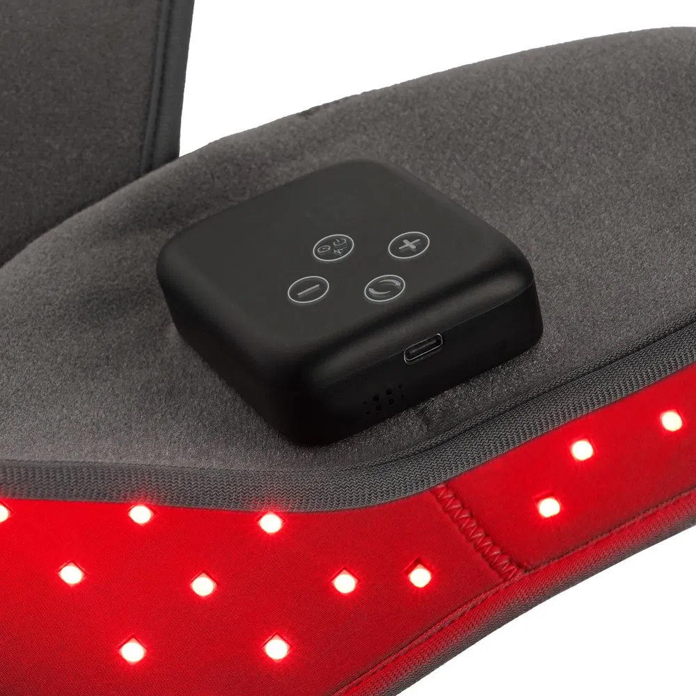 2026 New Design OEM Rechargeable Red Light Therapy Knee Elbow Brace Cordless Vibration Knee Massage Cordless Heated Knee Brace