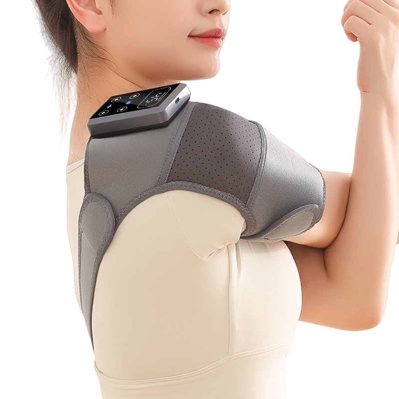New 3-in-1 Shoulder Brace Wrap Massage Device Knees Machine Wholesale Old Citizens, USB Electric Knee Thermal Massage Knee Pads
