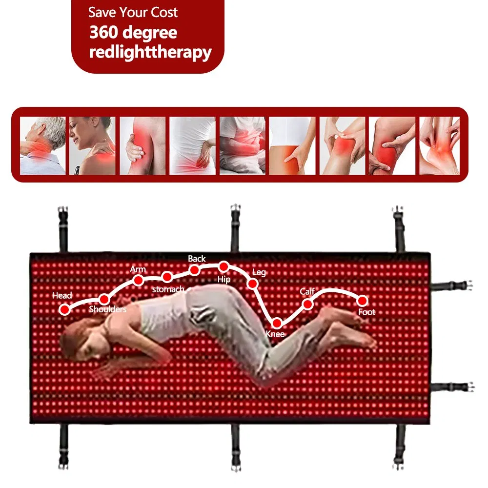 2520 LEDs Red Light Therapy Mat with Integrated Sleeping Bag Feature