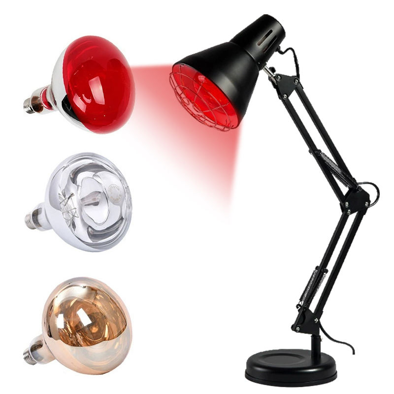 Portable Beauty Therapy Device Medical Salon Desk Infrared Heat Lamp Iron Folding Infrared Physiotherapy Table Light