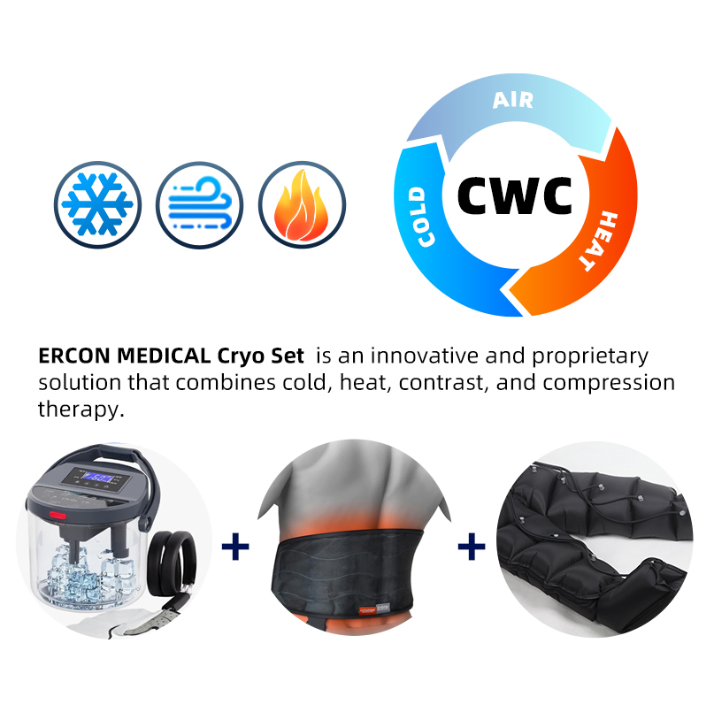 Professional Sports Rehabilitation Therapy Adjustable Ice Machine Cryo Full Leg Cold Therapy