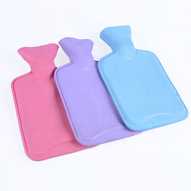 High Quality Classical Colorful Natural Rubber Hot Water Bag Bottle