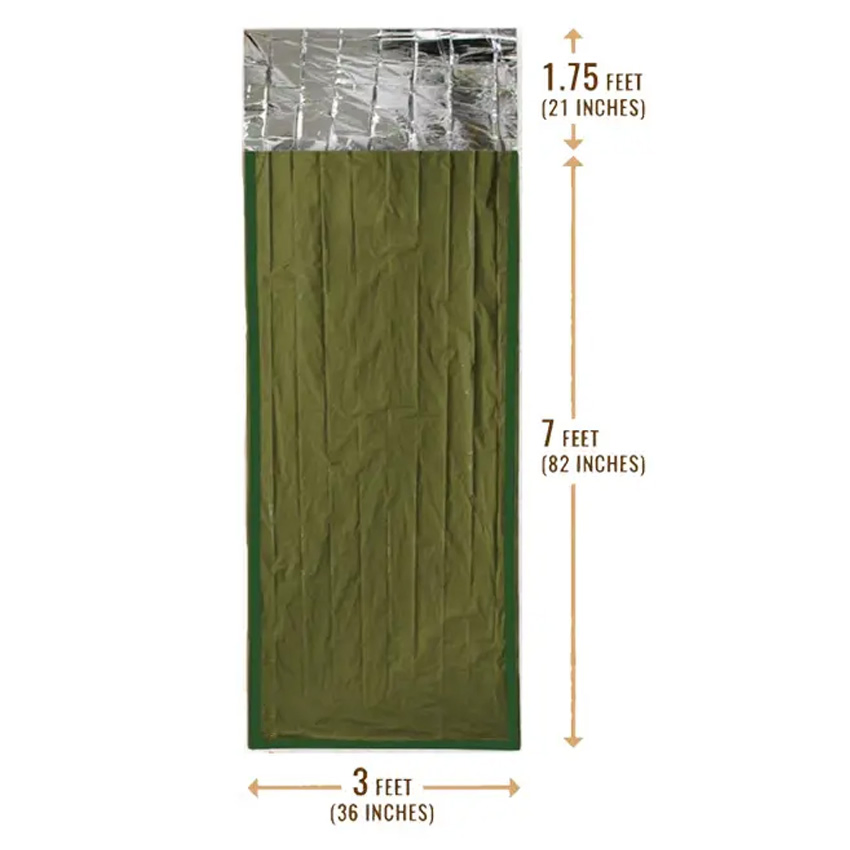 Lightweight Reflective Mylar Survival Sleeping Bag for Emergency Use