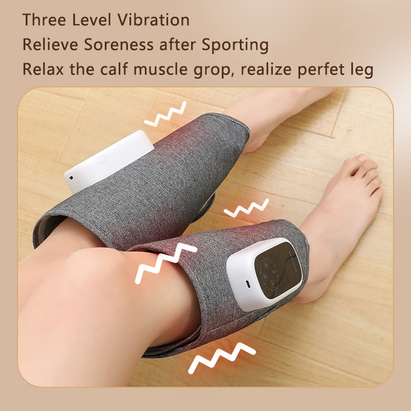 Upgraded Smart Timing Dual Calf Air Compression Massager with Heat for Circulation and Pain Relief Easy to Use Muscle Relaxation