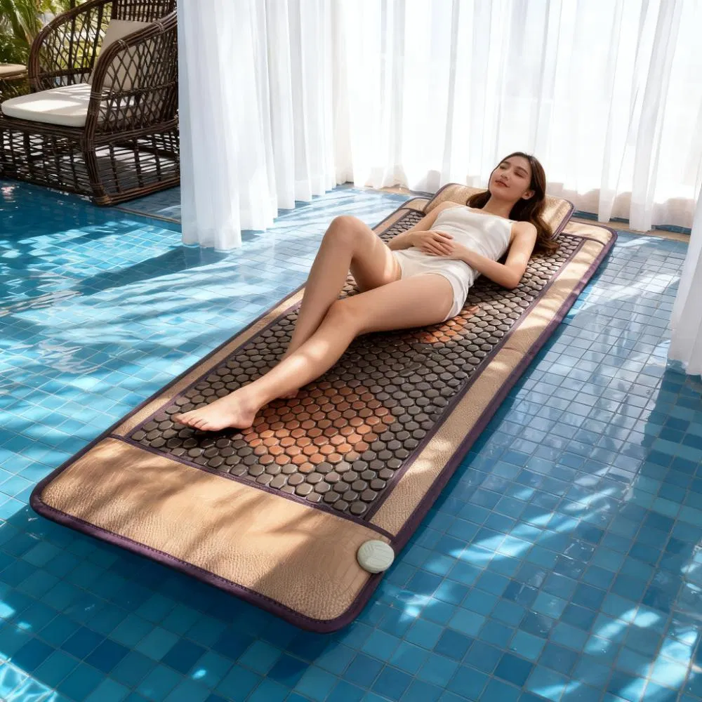 Pop Relax Portable Luxury Jade Tourmaline Mattress for Full Body Pain Management