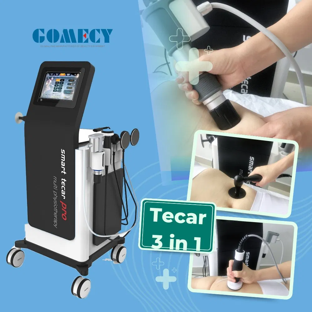 Portable Indiba Cet Ret Tecar Physiotherapy Relief Pain 3 in 1 Tecar RF 448kHz Tecar Therapy Machines