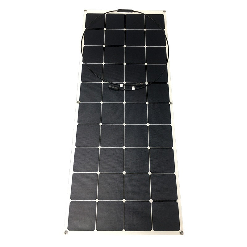 High Efficiency 18V 24V 36V 48V 56V Bendable Solar Panels 80W 90W 100W 110W 120W 130W Flexible PV Module for Curved Surfaces