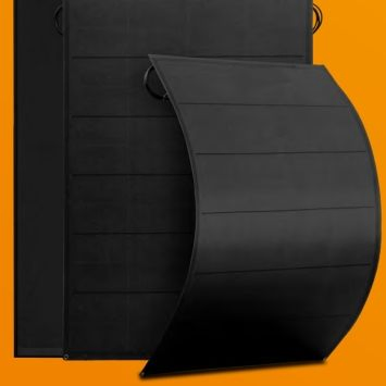 Durable 120W Full Black Solar Panel Marine Grade Waterproof Solar Panel