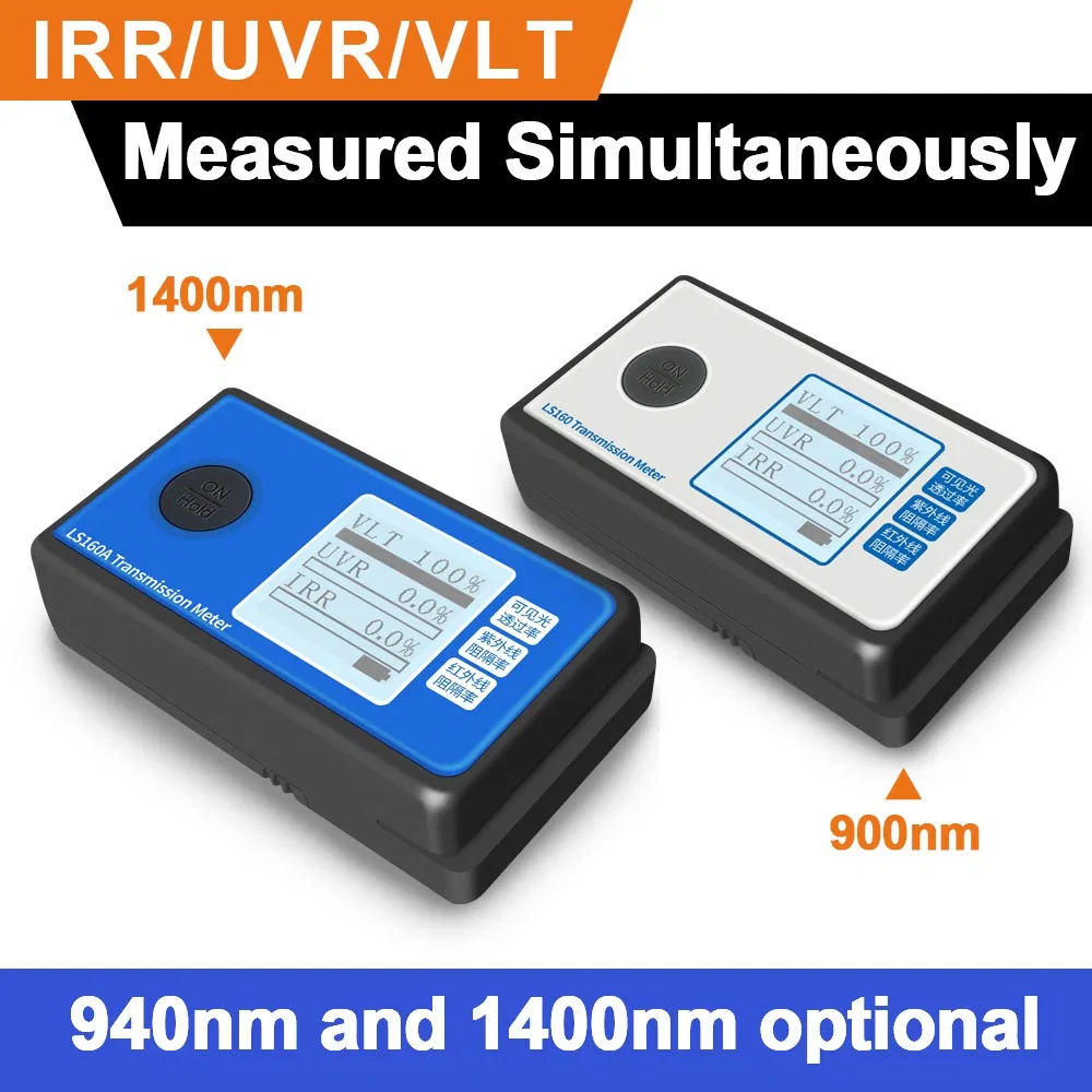 Ls160 Ls160A IR UV Rejection Portable Window Film Tint Checker Transmission Meter Solar Film Tester Window Tint Meter