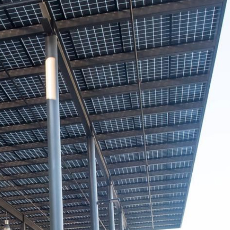 Solar Panel Curtain Wall System for Buildings' Outside Fence