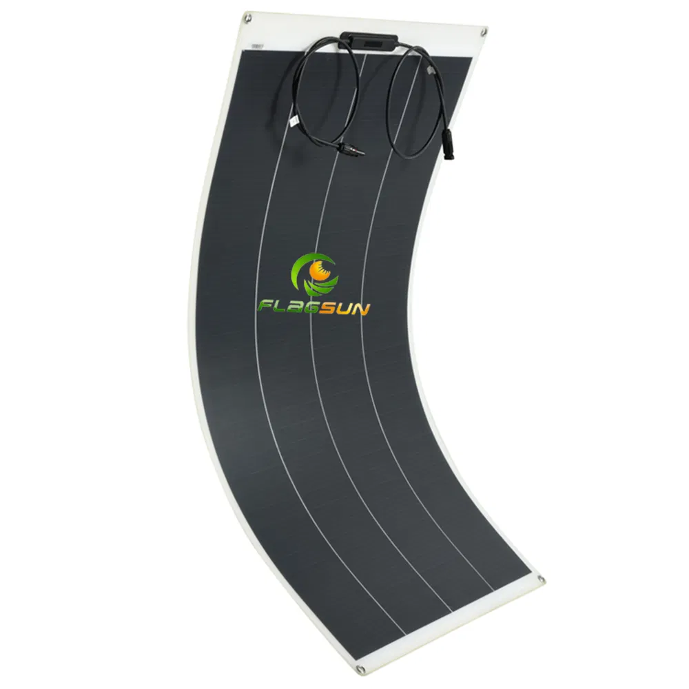 China Manufacture Light-Weight 150W Semi Thin Film Bendable Flexible Solar Panels Roof Tiles with Factory Price