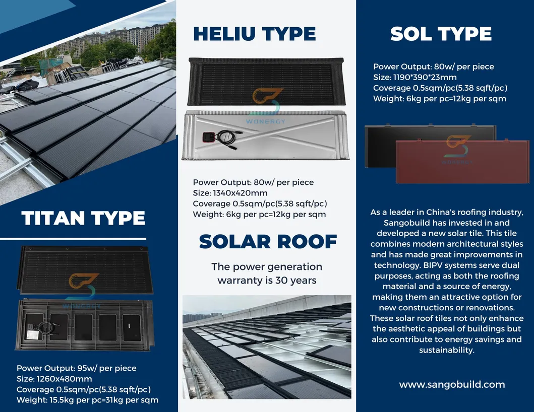 Solar Roofing Sheet High Efficiency Solar Roof Tile