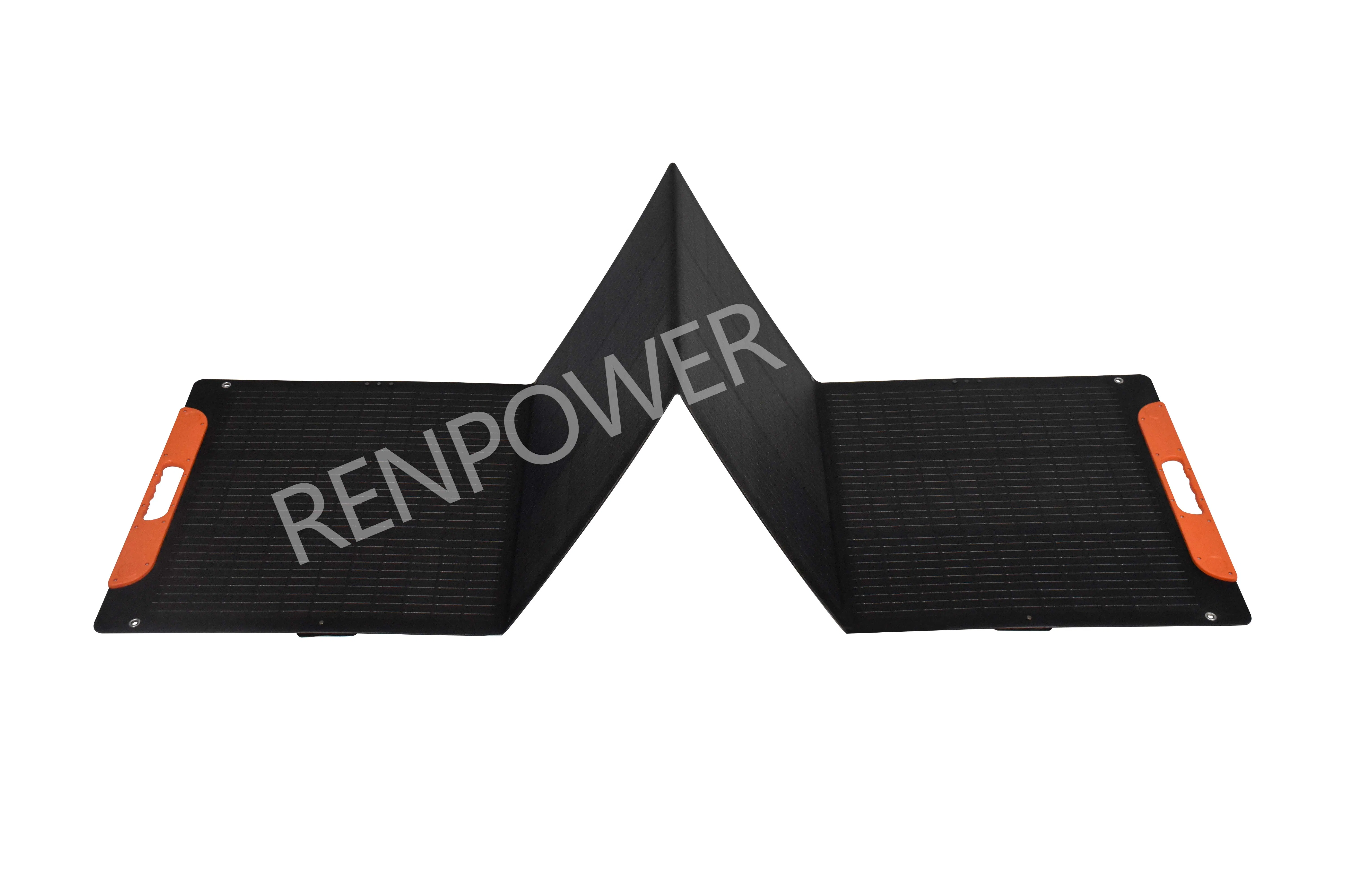 120W One Piece Mono Portable High Efficiency Solar Blanket Camping Hiking