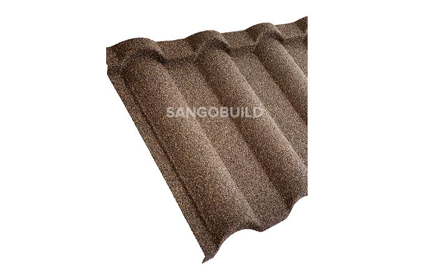 Africa Colored Stone Coated Metal Solar Roof Tiles with Wire Nails Lightweight Roofing Materials 26 Gauge Milano