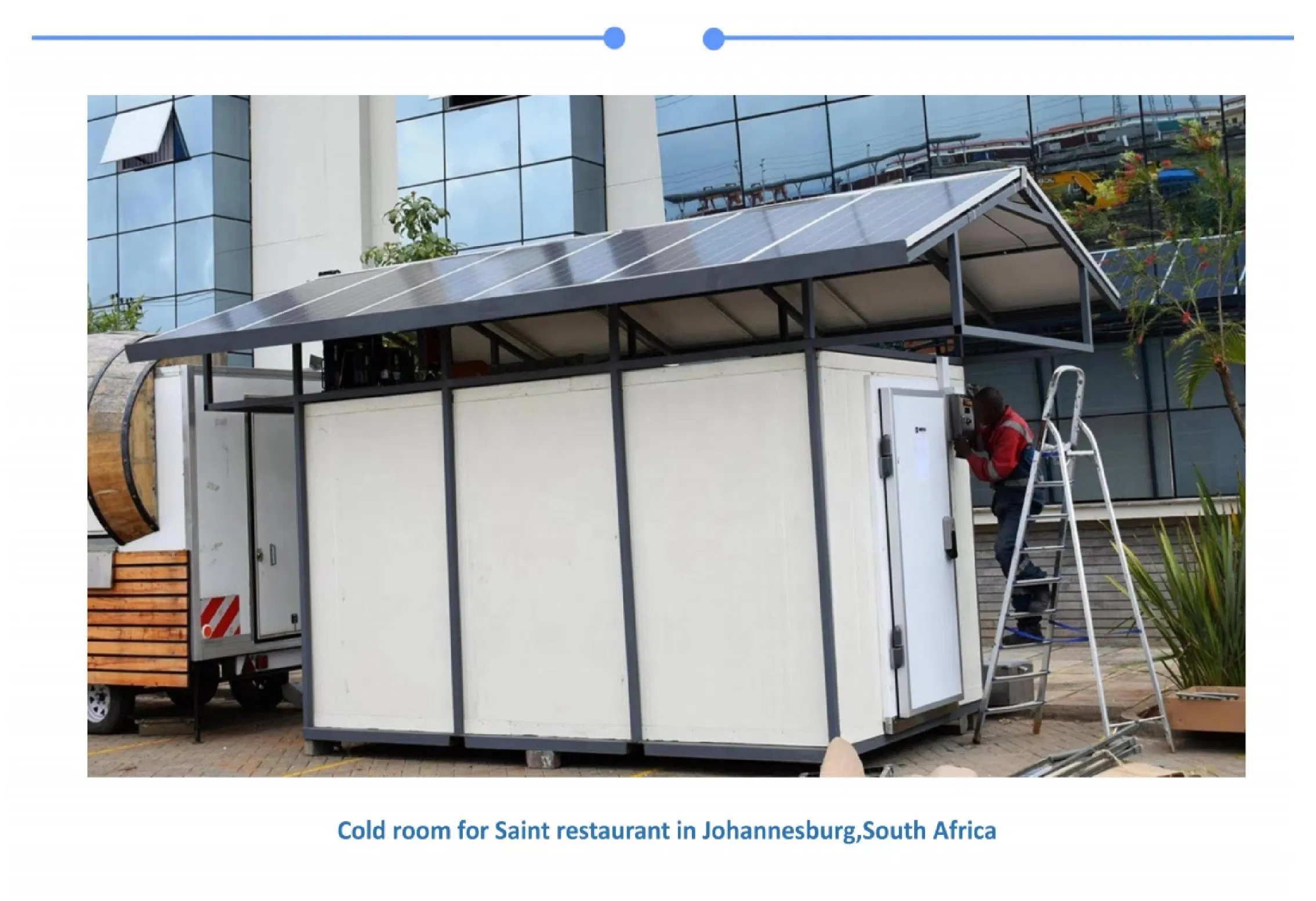 Kendall Walk in Chiller Solar Powered Cold Store Container Industrial Refrigerator