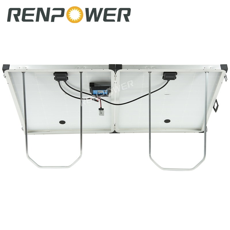 Mono Folding 120W Solar Panel Suitcase Kit for Outdoor 12V Battery Charger