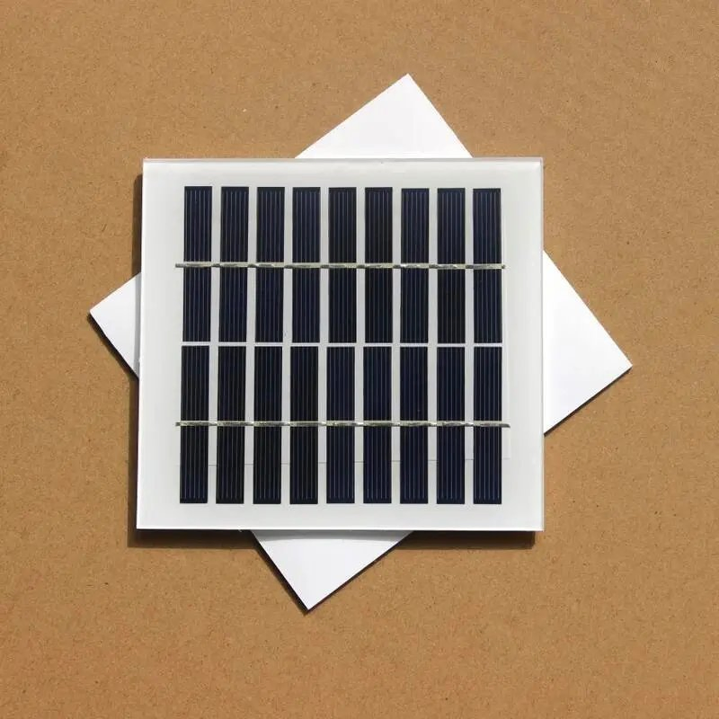 2W 9V DIY Solar Panels Module Laminated Solar Panel Perc Technology 135*125mm Solar Cell Glass for Solar System