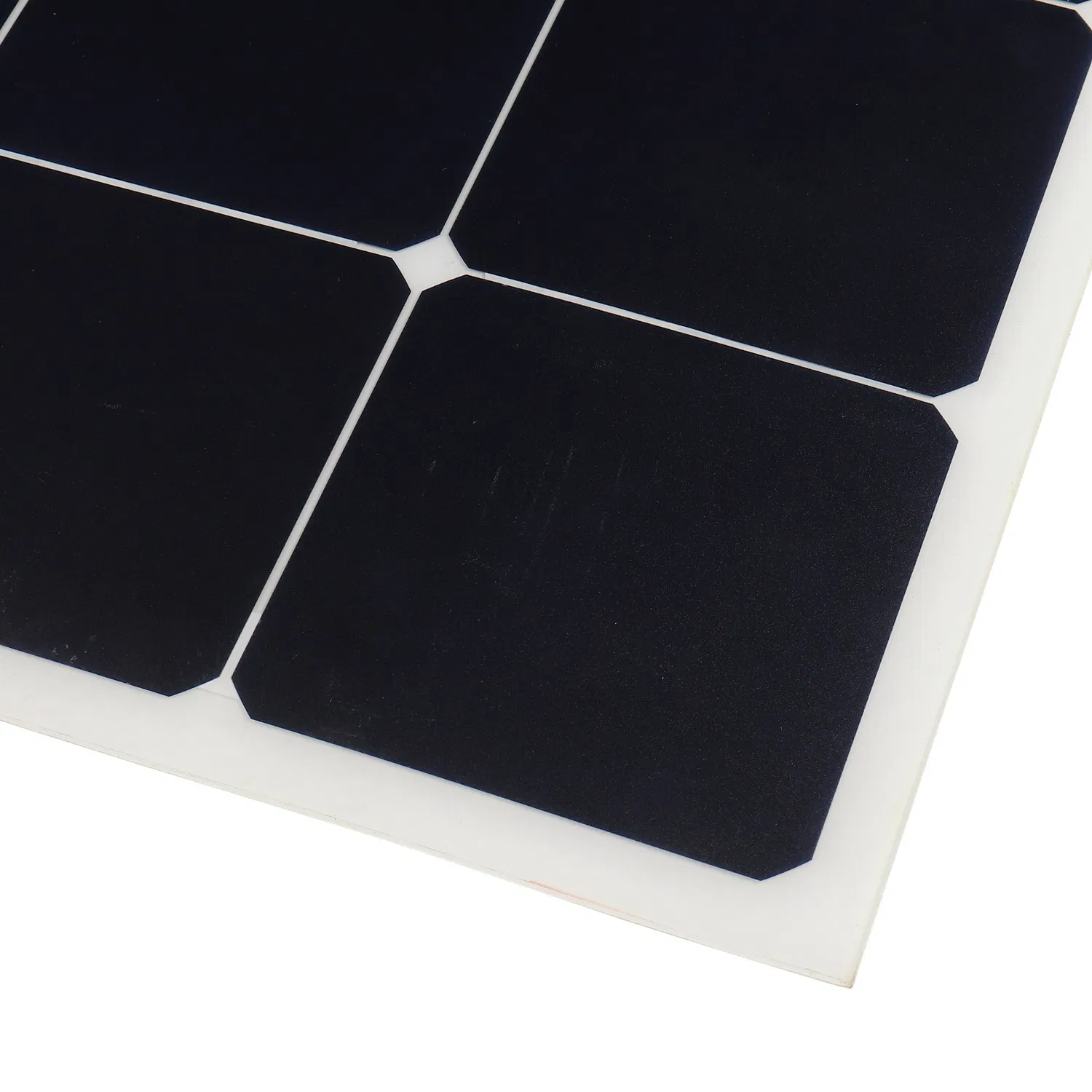 High Efficiency 18V 24V 36V 48V 56V Bendable Solar Panels 80W 90W 100W 110W 120W 130W Flexible PV Module for Curved Surfaces