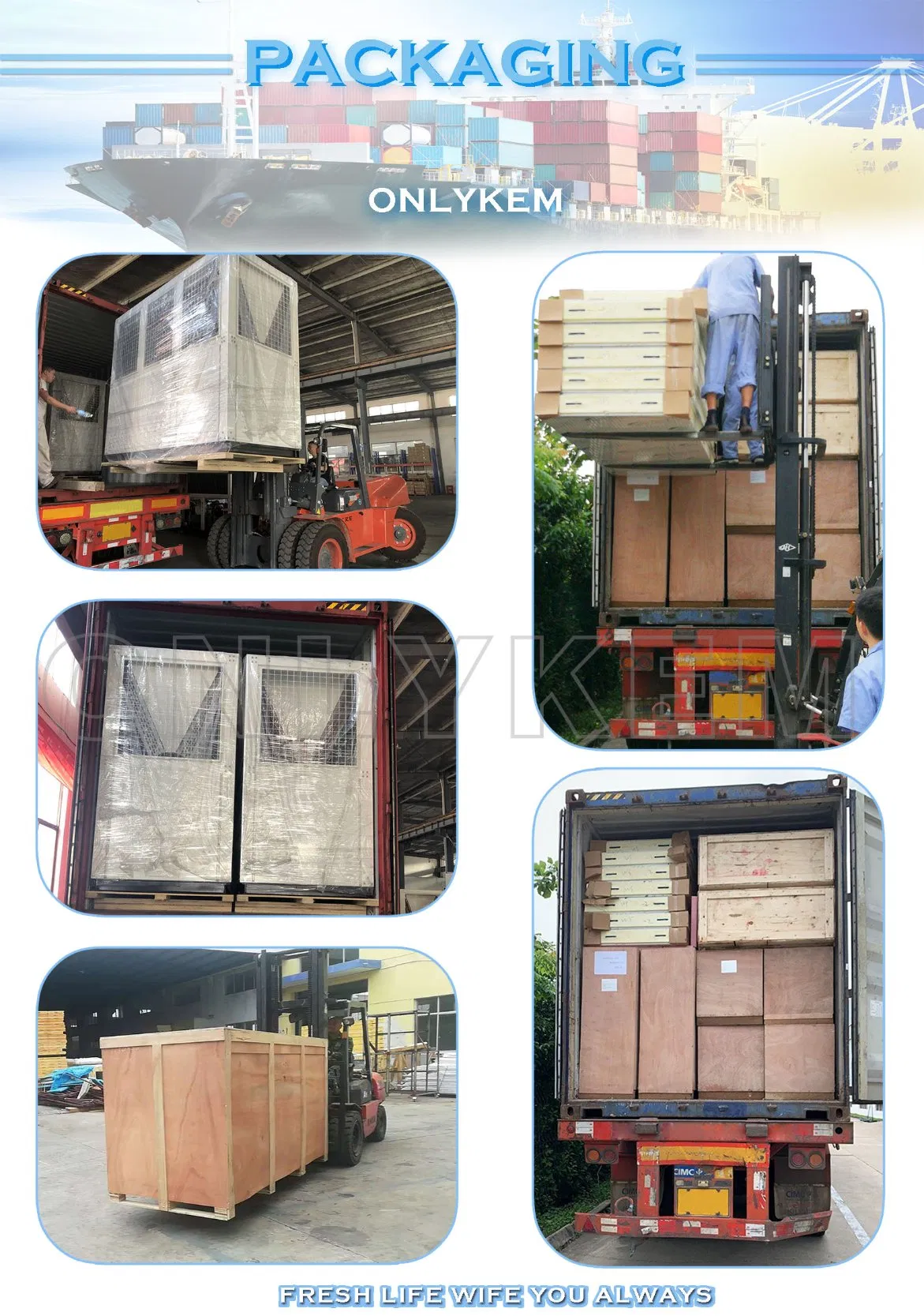 Stainless Steel Cold Storage Walk-in Cooler &amp; Freezer for Food Processing