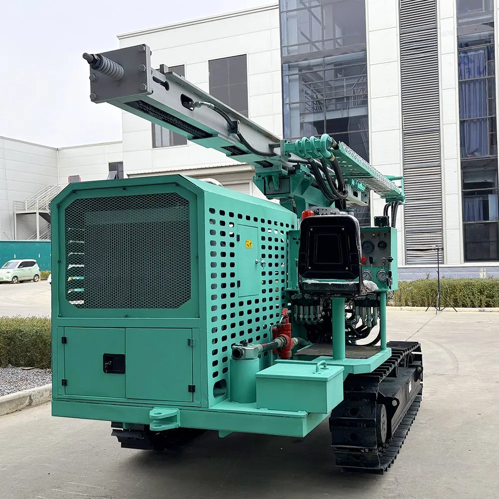 Power Truck Mounted Crawler Portable Small Equipment Ground Core Solar Machine Rock Bits Panel Installation Water Well Drilling Rig Photovoltaic Pile Driver