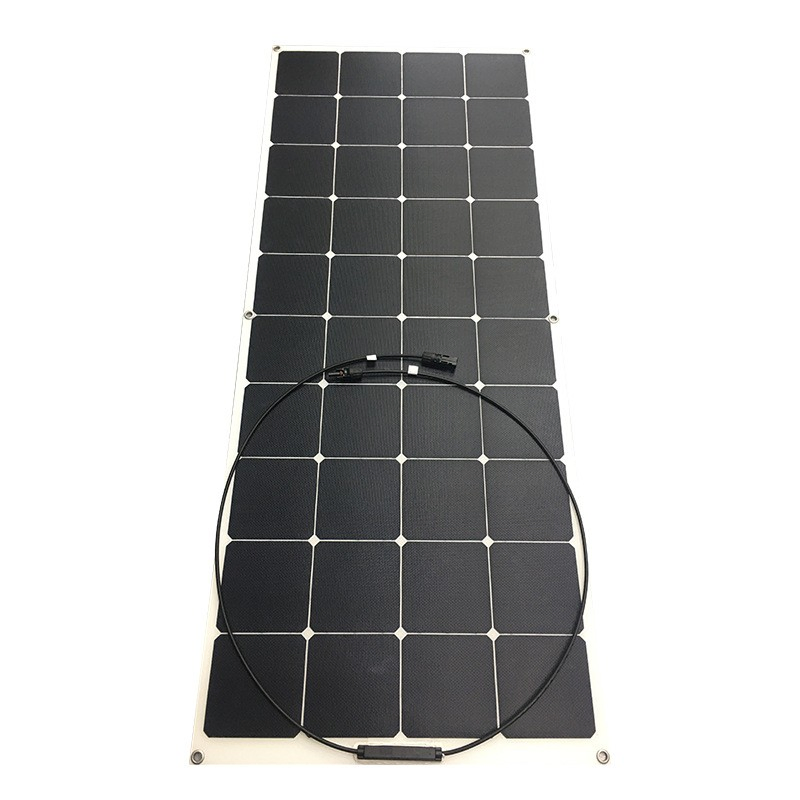 High Efficiency 18V 24V 36V 48V 56V Bendable Solar Panels 80W 90W 100W 110W 120W 130W Flexible PV Module for Curved Surfaces