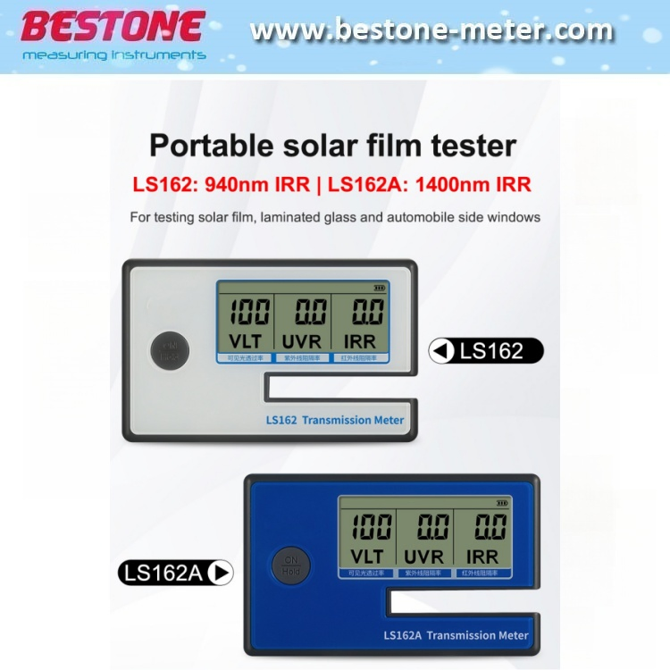 Ls162 Ls162A Solar Transmission Meter Portable Window Tint Meter Vlt Solar Film Transmission Meter Film Window Tint Tester