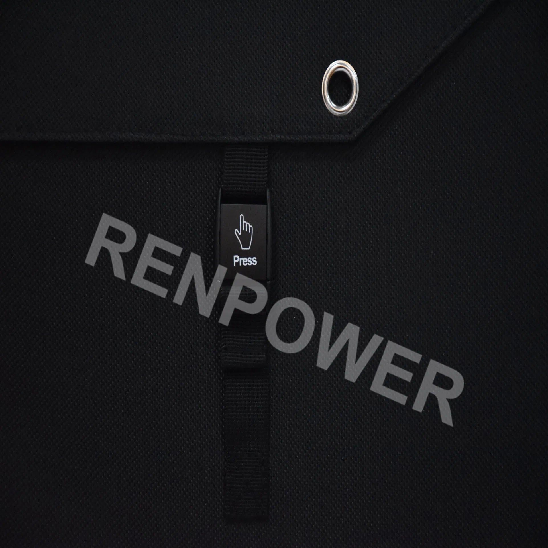 Black Mono High Efficiency Portable ETFE 200W Solar Blanket for Camping Hiking