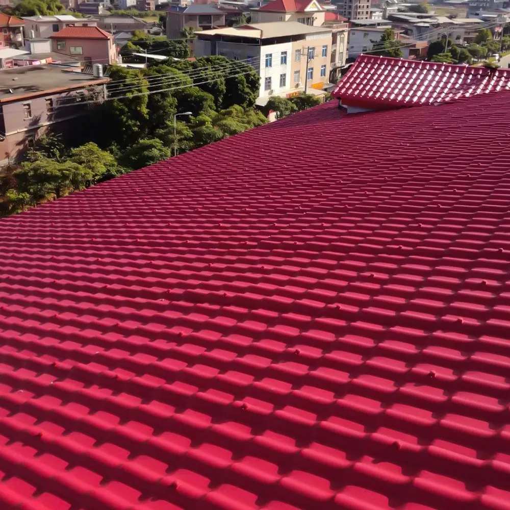 Wholesale Waterproof Roofing Material ASA PVC Synthetic Resin Roma Roofing Sheets Lightweight Solar Roof Tile