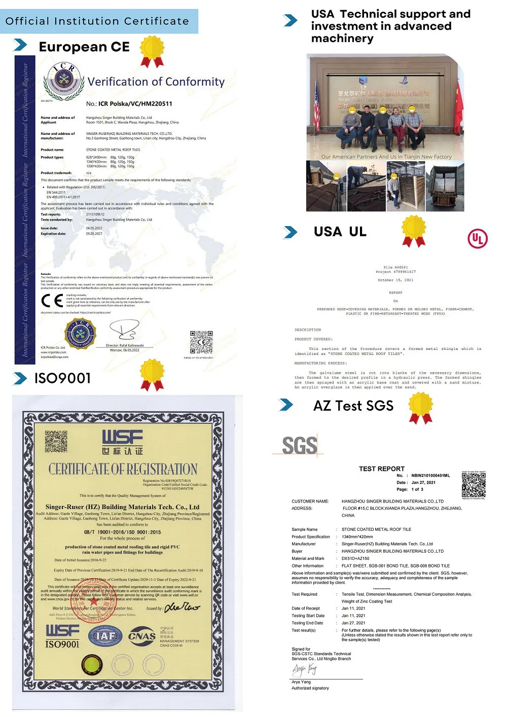 Certificates