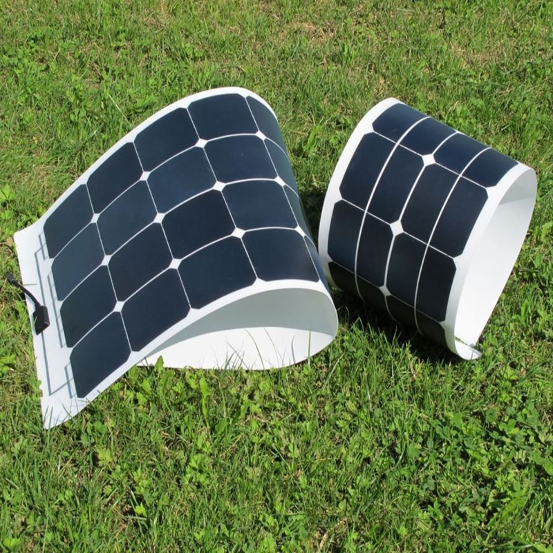 Wholesale Factory Price Utral-Lightweight Waterproof Fabric Semi Thin Film Flexible Solar Panel for RV, Marine Roof Tiles